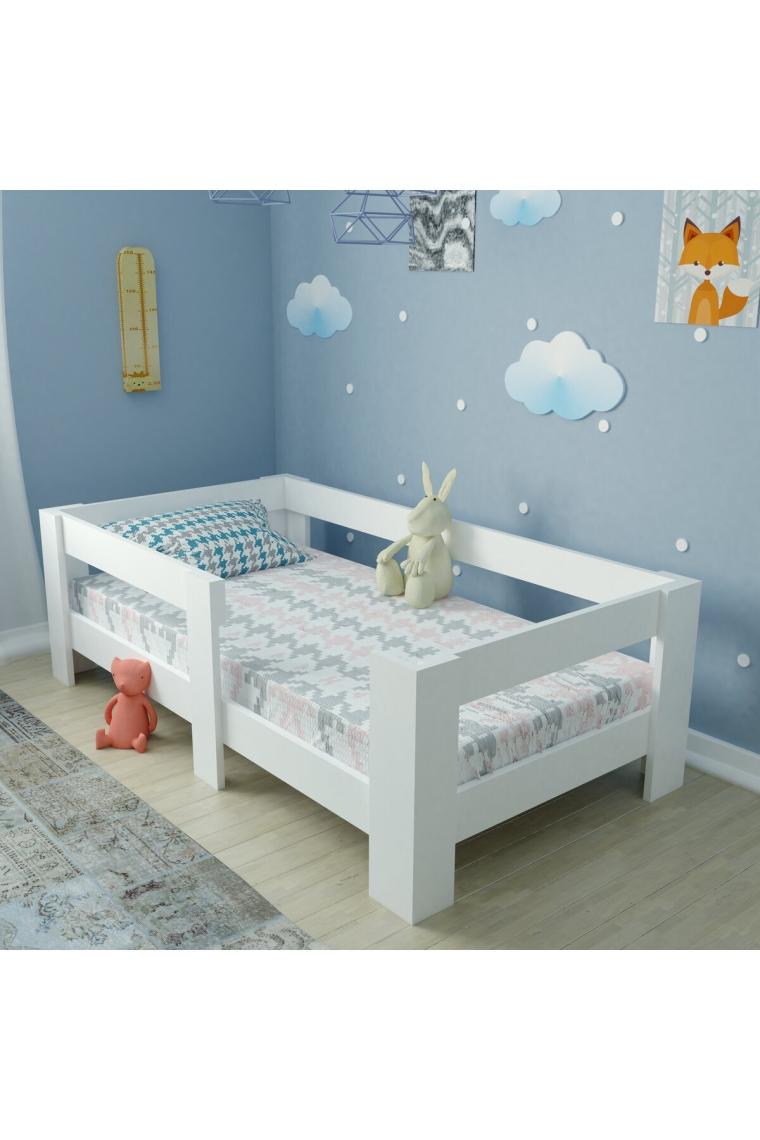 Ninnimo 70X130 Yatak Uyumlu Beyaz Mdf Montessori Karyola- MY19 70X130-1