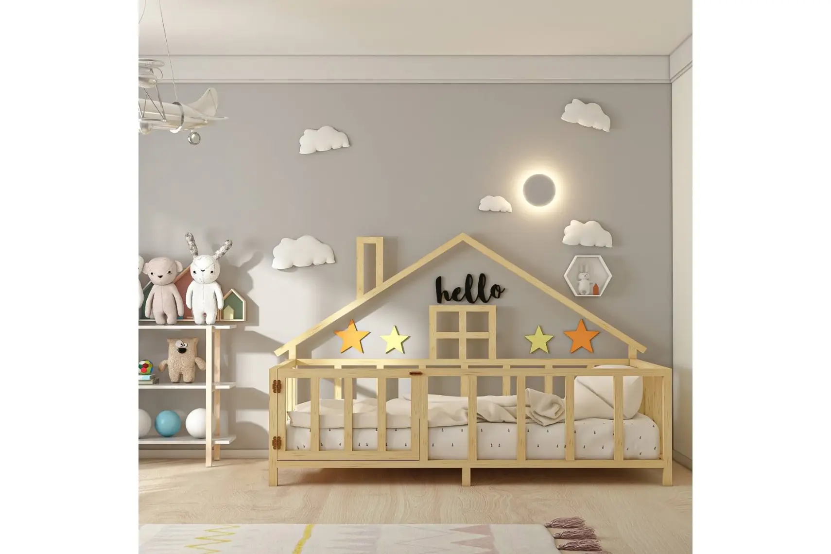 Givayo Wood's Hause Montessori Yatak Kapılı 100 x 200 cm