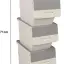 Geseus Motek Tekerlekli Patateslik Soğanlık Oyuncak Kutusu Patateslik Soğanlık Sepeti 3X12LT Beyaz+Gri
