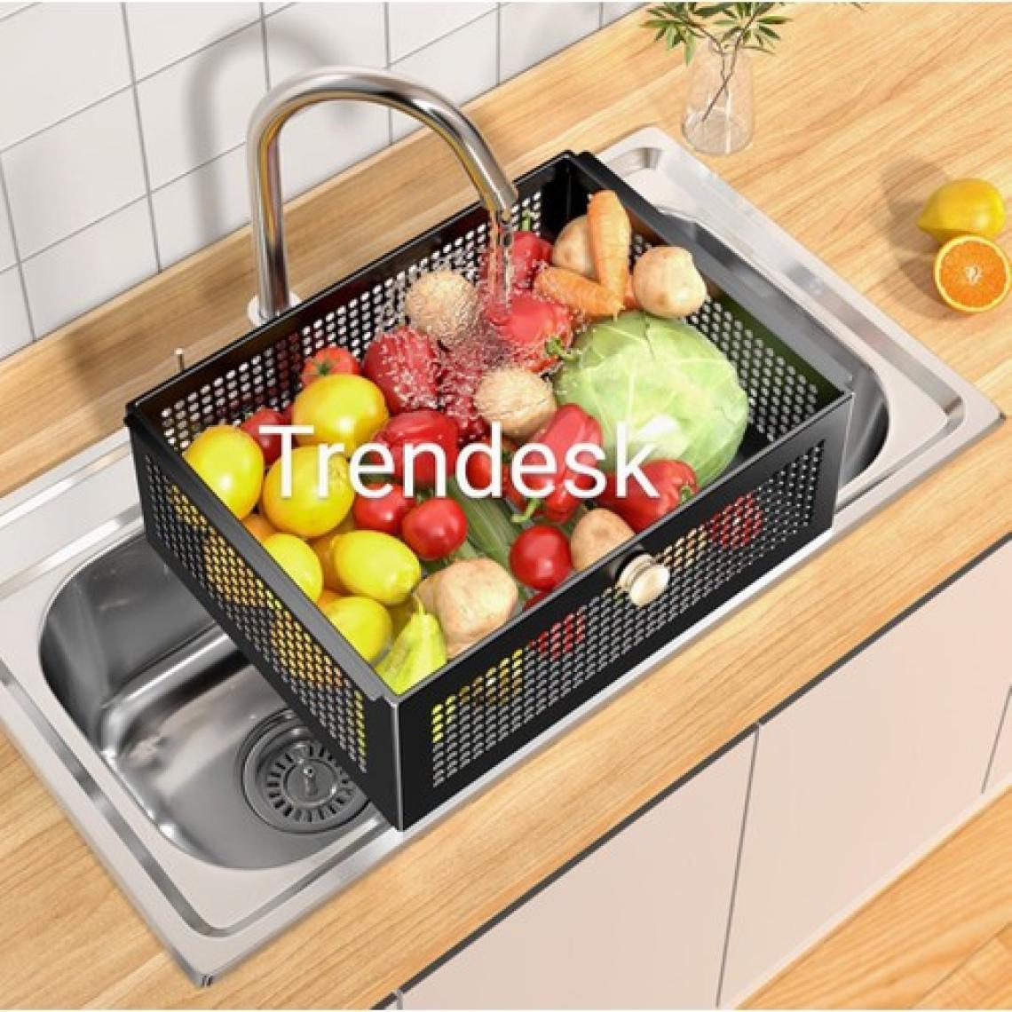 Trendesk 5 Katlı Metal Siyah Çekmeceli Tekerlekli Sebze Meyve Sepeti Mutfak Organizer Düzenleyici