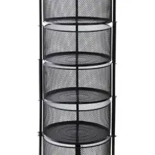 Ang Design 5 Katlı Metal Sebze ve Meyvelik - Siyah