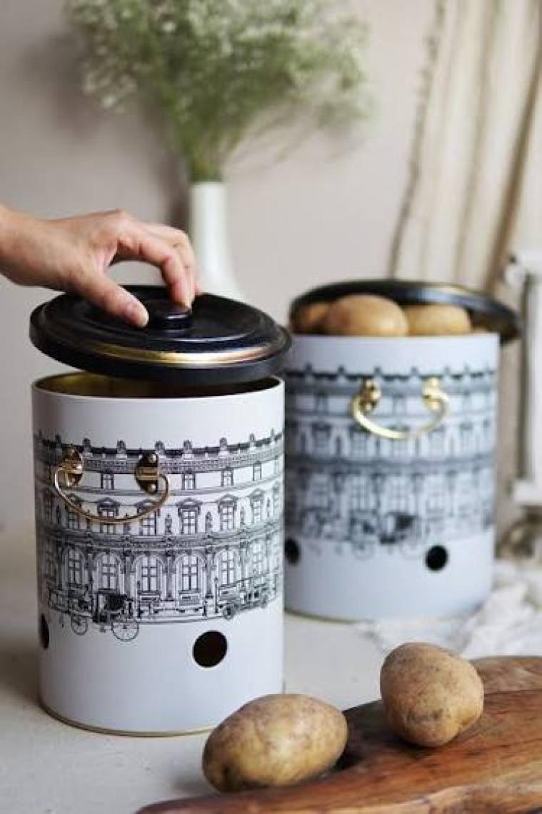 Evle ERB23T9 Patates-Soğan Saklama Kabı 2 Li Set, City