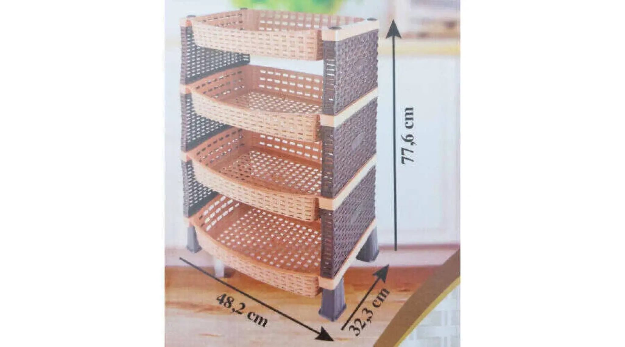 Violet Rattan 4'lü Eko Sebzelik
