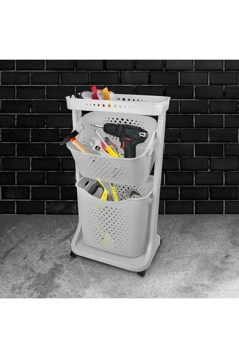 Titiz Plastik Kat Kat Sepet Organizeri No-1