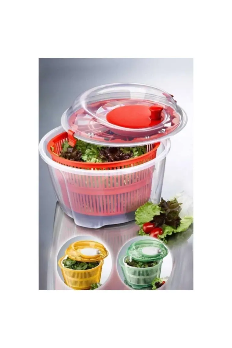 Salata Kurutucu Süzgeçli Salata Kurutma Selesi Salad Spinner