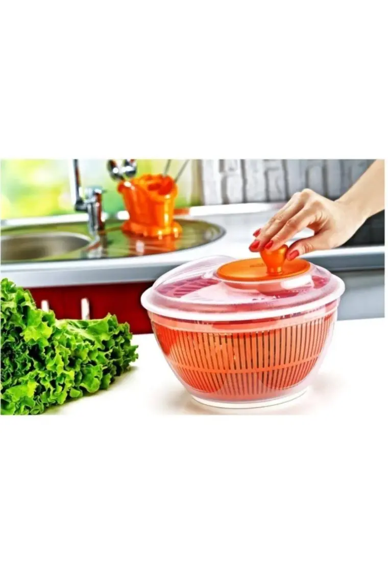 Salata Kurutucu Süzgeçli Salata Kurutma Selesi Salad Spinner