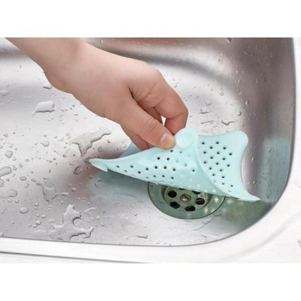Pratik Mağazam  Vantuzlu Silikon Kaymaz Lavabo Süzgeci Yıldız Lavabo Süzgeci