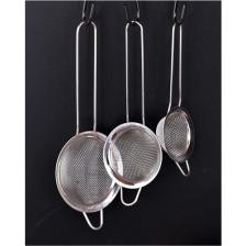 Paslanmaz Çelik 3'lü Çay Süzgeç Bitki Çayı Süzeceği 3 Parça Süzecek Set 8-10-12 cm