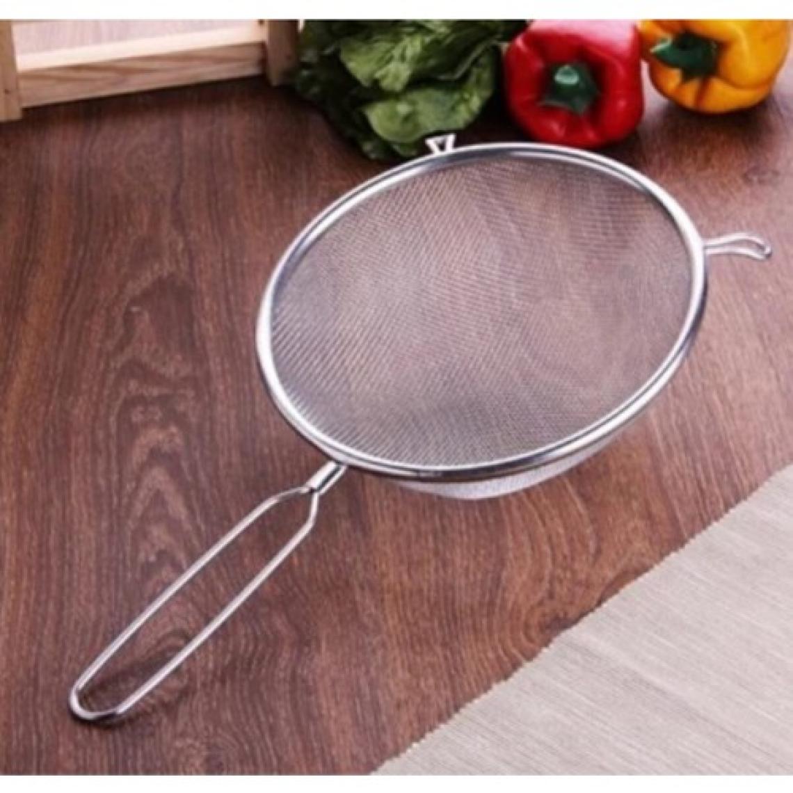 Evefix Metal Saplı Kalaylı Un - Süt - Şeker - Bakliyat Süzgeci 22 cm