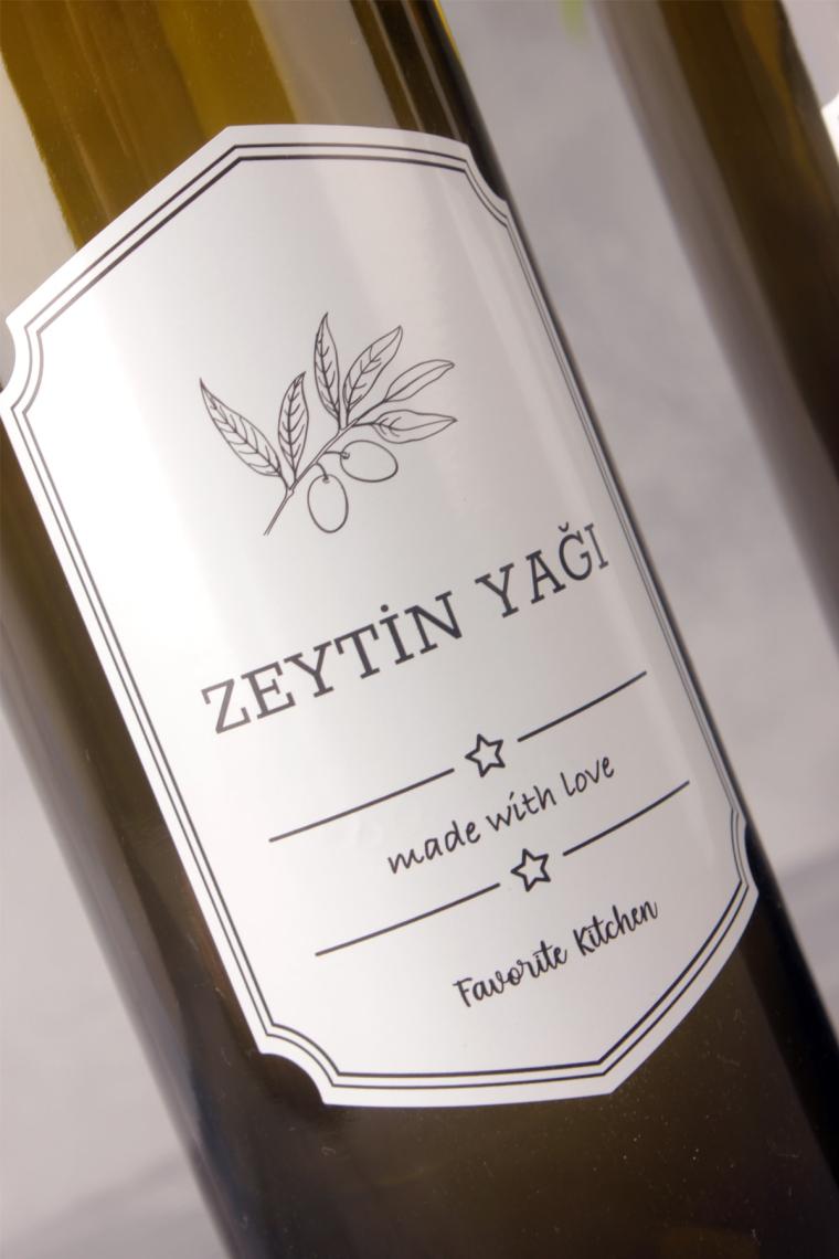 Trustmoda Amber Renk Zeytinyağı & Ayçiçek Yağı Şişesi Cam 750 ml 2'li