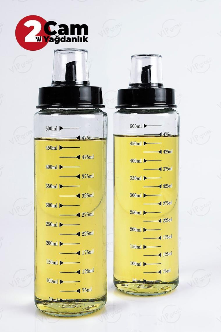 Damlatmaz Cam Yağlık 500 ml / 2 Adet