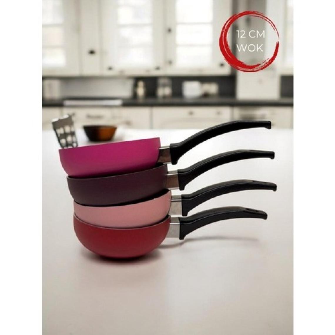Doremcy   12 cm Teflon Mini Wok Sos Tava Seti Mini Sos Tavası