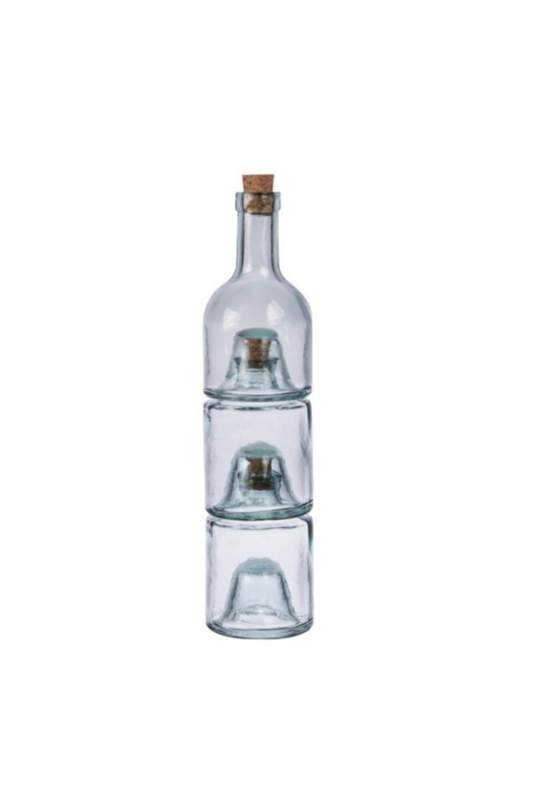 Galeri Kristal San Mıguel Yağ Şişesi Üstüste 3 Lü Set