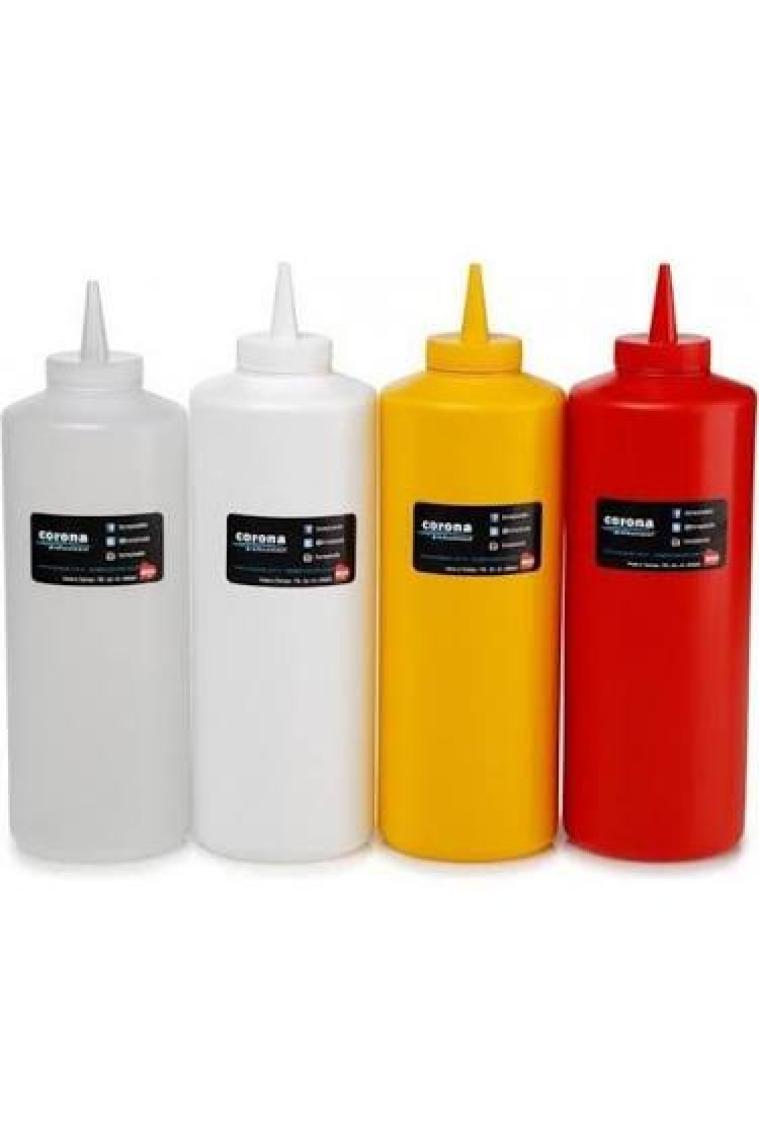 Sosluk Şeffaf Büyük (Ketçap, Mayonez, Hardal) 950 ml