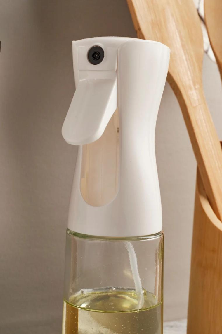 Sprey Yağdanlık Sıvı Yağ Spreyi Yağlık Air Fryer Da Yağ Tasarruf Edin Zeytinyağı Için Beyaz 300ml