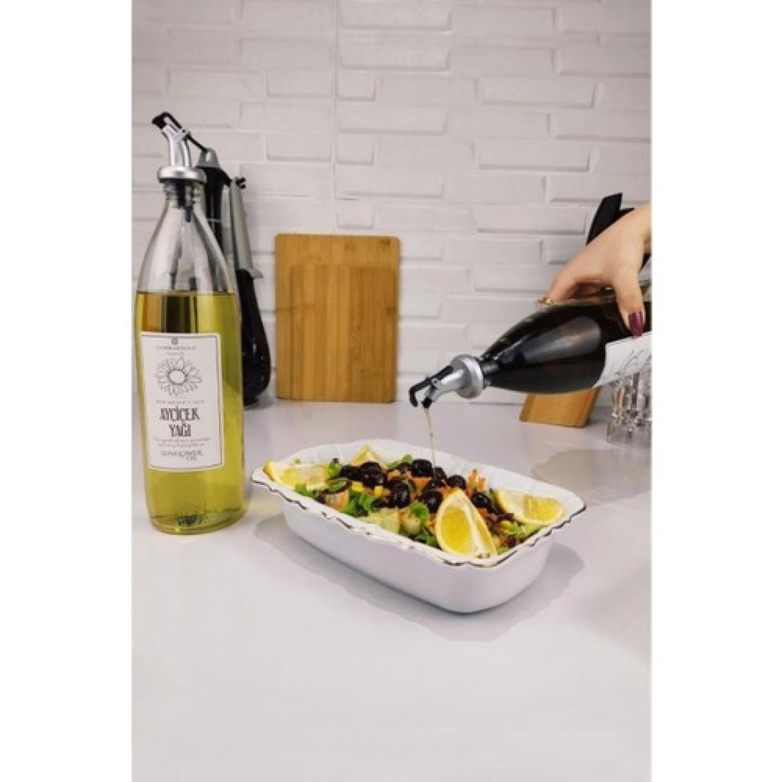 Digithome Vetro 2'li Zeytinyağı ve Sıvıyağ Şişesi Yağdanlık 1000 ml SH-003