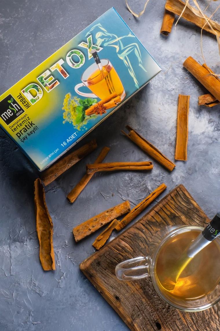 Detox Form Çayı Zayıflamaya Ve Ödem Atmaya Yardımcı Bitkisel Karışımlı Detox Çayı 16'lı