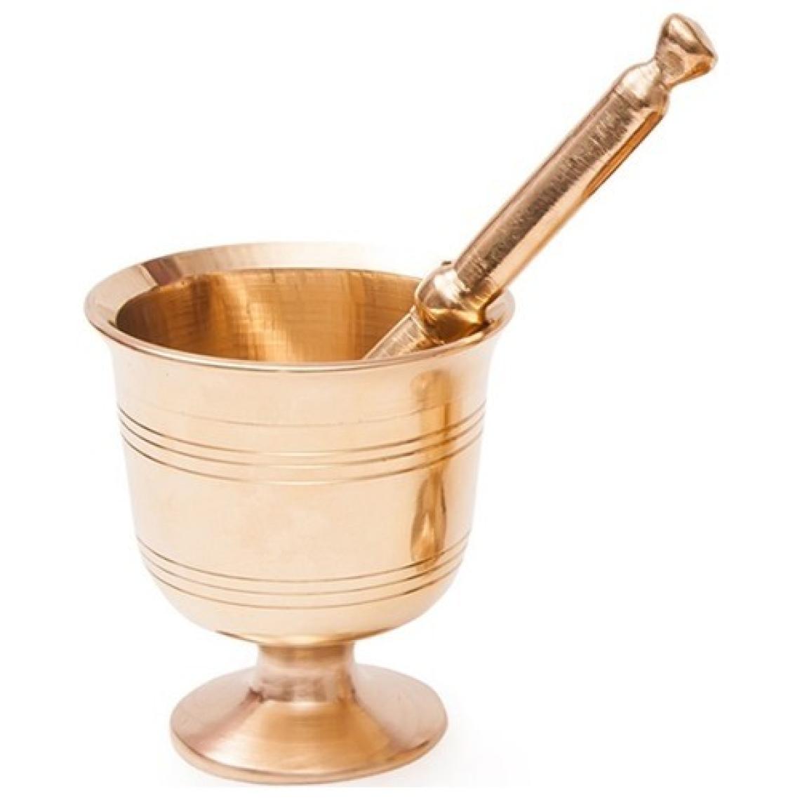 Ustası Antepte Tarihi Phantom El Yapımı Pirinç Havan  11 cm