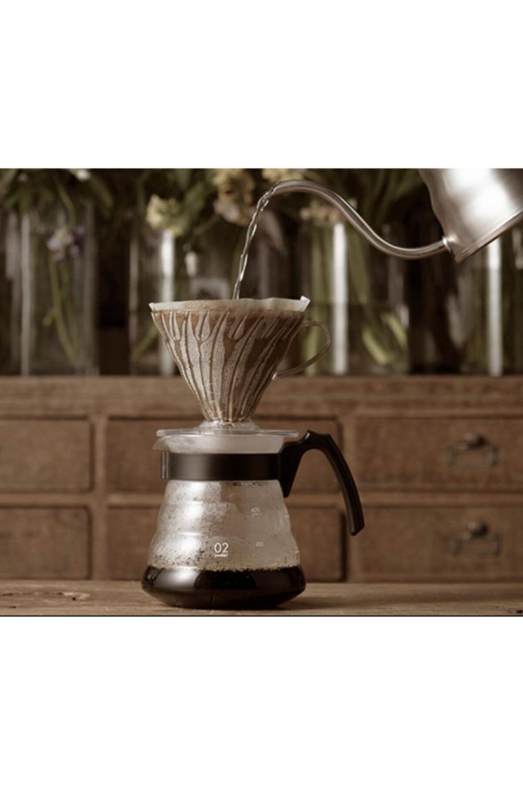Hario V60 02 Kahve Demleme Kiti - Şeffaf