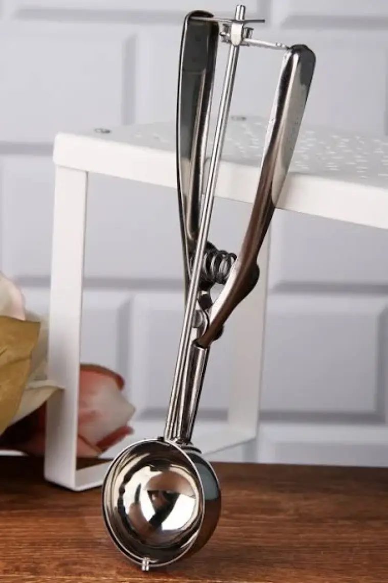 Menba Metal Paslanmaz Dondurma Kepçesi - Ice Cream Scoop