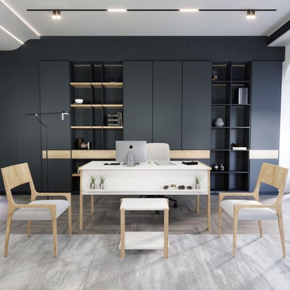 Lagomood Zenith Sehpa Beyaz Meşe