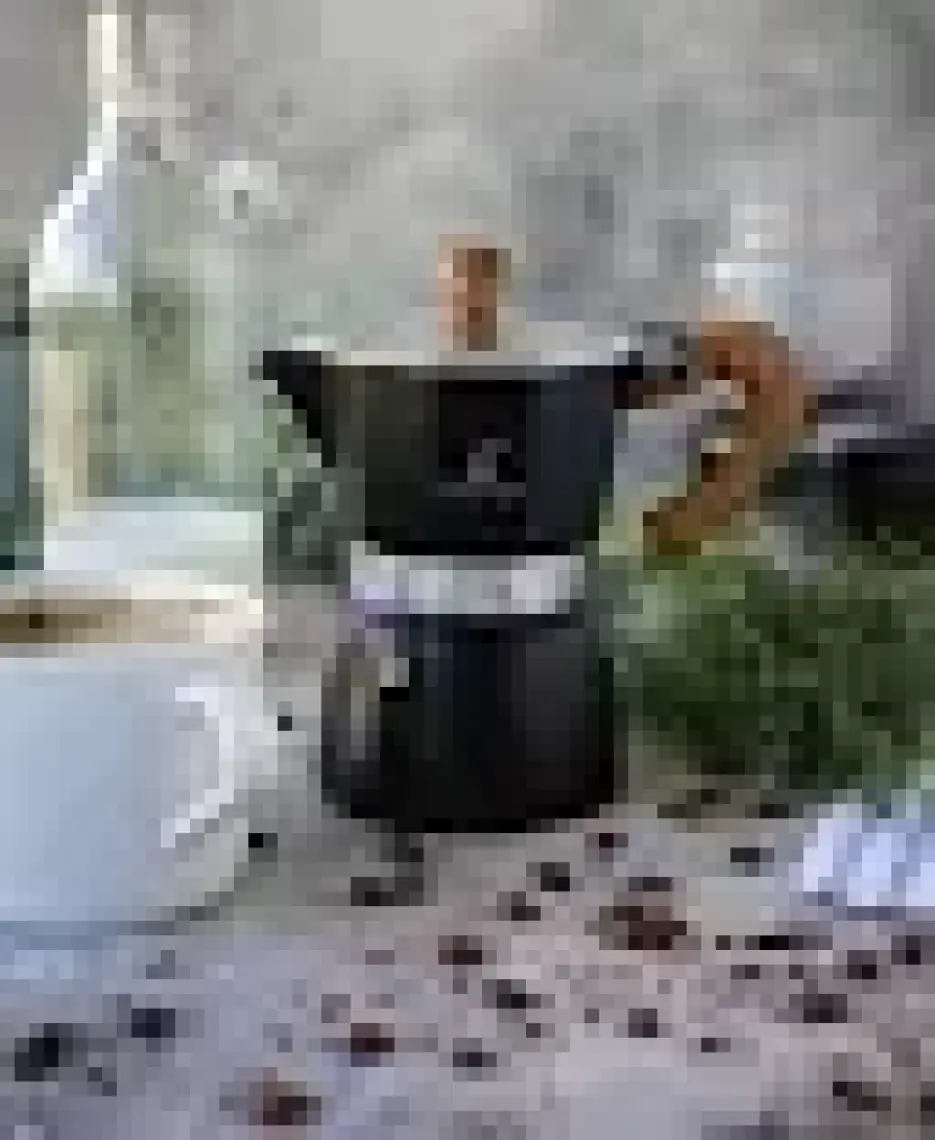 Black Goat 3 Cup Moka Pot -  Siyah
