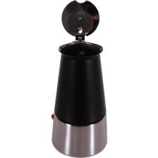 Any Morning FE001-6 Espresso Kahve Makinesi Paslanmaz Çelik Indüksiyonlu Moka Pot 300 ml Siyah