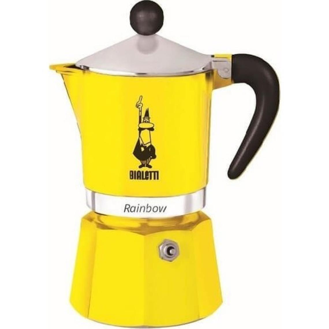 Bialetti Rainbow 3 Cup Sarı Moka Pot