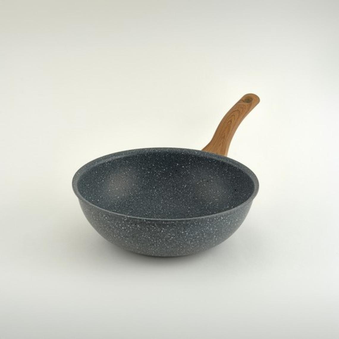 Leydi Marble Natura Granit Wok Tava 28 cm