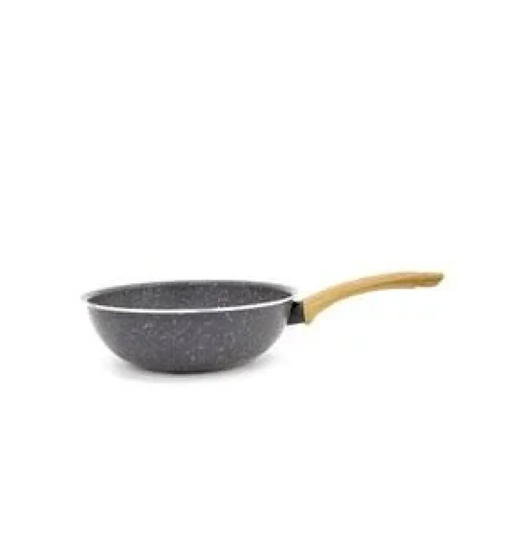 Leydi Marble Natura Granit Wok Tava 26 cm