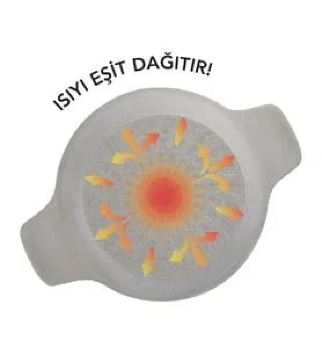 Thermoad Alüminyum Döküm Granit Krep Tavası / Vizon