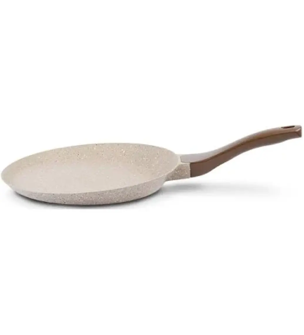 Thermoad Alüminyum Döküm Granit Krep Tavası / Vizon