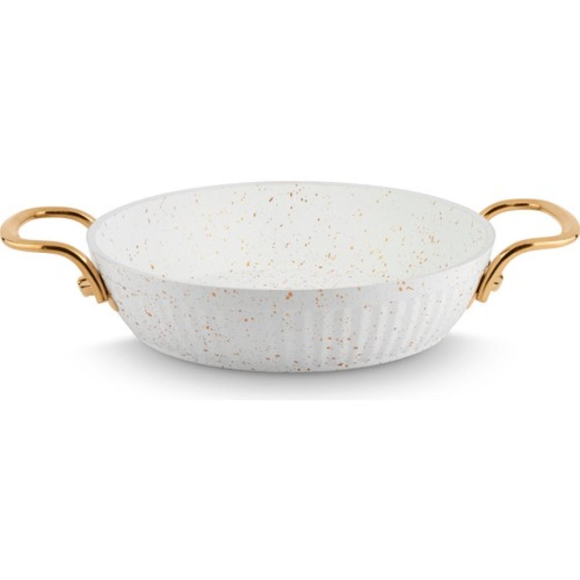 Lines Maya Granit Sahan Altın Kulp - Beyaz - 18 cm