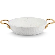 Lines Maya Granit Sahan Altın Kulp - Beyaz - 18 cm