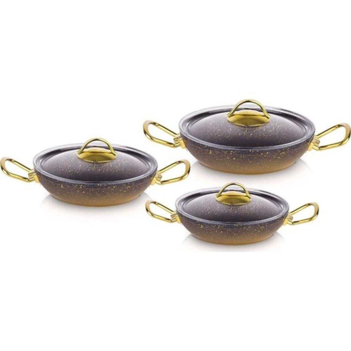 OMS 3032 3'lü Sahan Seti Gold