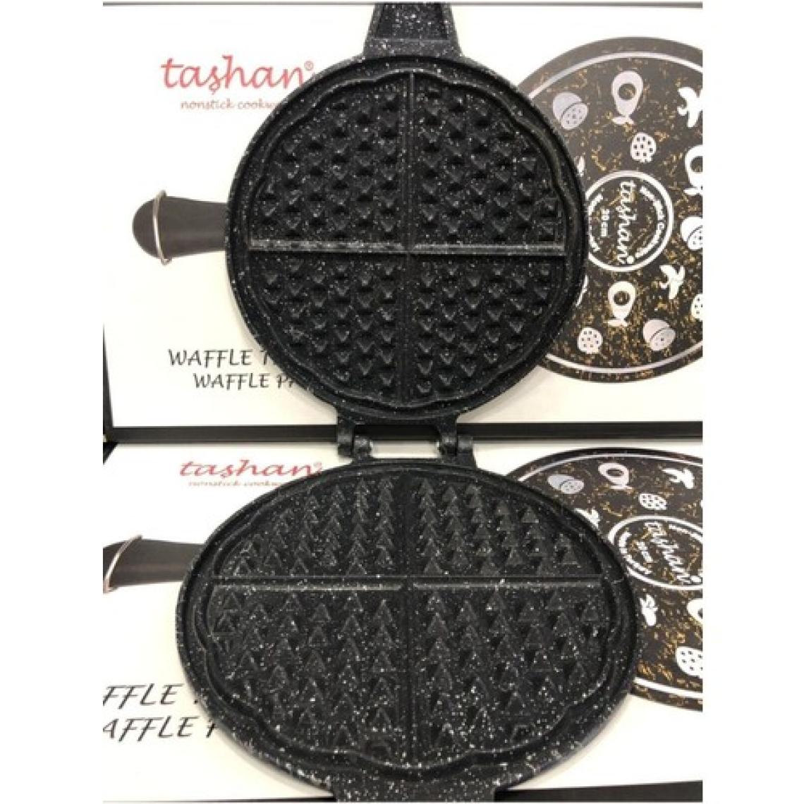 Taşhan Granit Döküm Lüx Waffle Tavası (Ahsap Saplı)