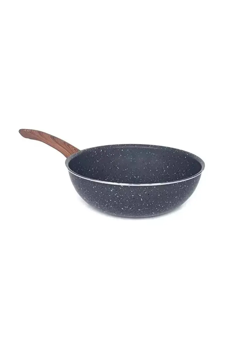 Leydi Marble Natura Granit Wok Tava 28 cm