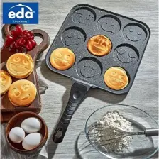 Eda Zk-898 Kare Döküm Gülenyüz Pankek Krep Tavası  28 Cm