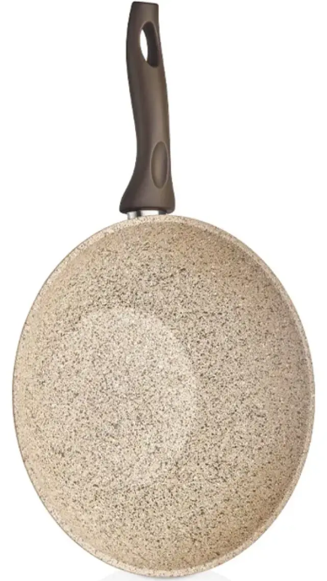 Falez Creamy Granit Wok 28 Cm Tava