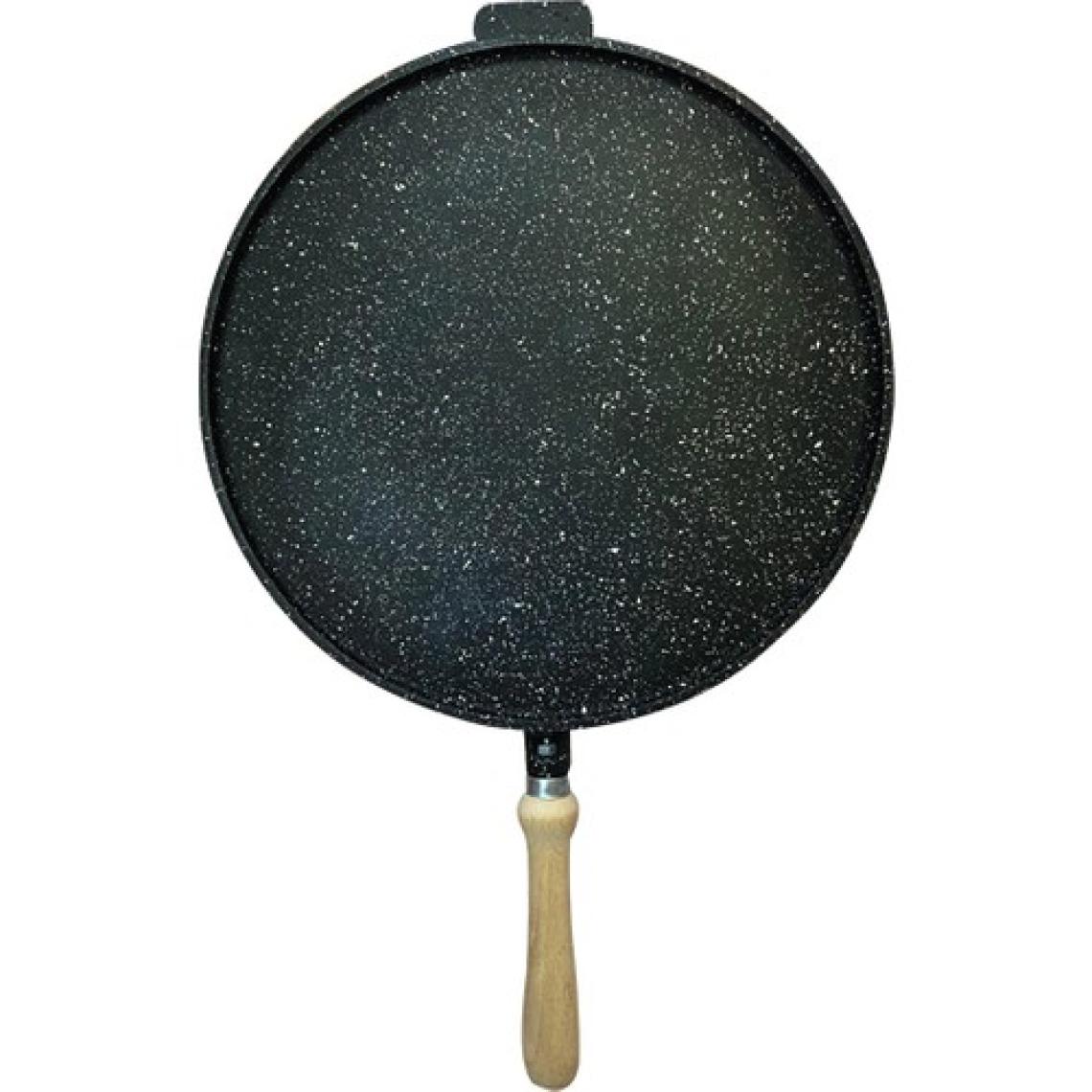 Harlem HGT-36S 36CM Döküm Granit Tava Gözleme Tavası, Krep Tavası, Kızartma Tavası