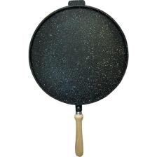 Harlem HGT-36S 36CM Döküm Granit Tava Gözleme Tavası, Krep Tavası, Kızartma Tavası