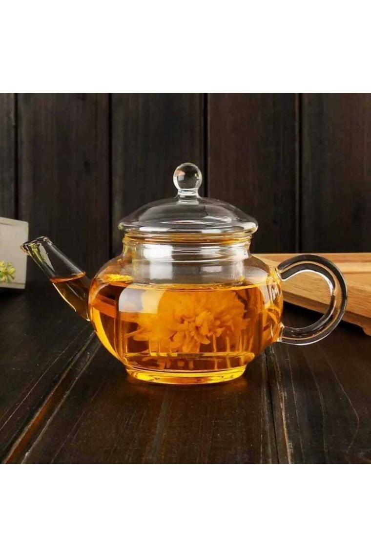 Astera Borosilikat Cam Bitki Çayı Demliği 250 ml - Cam Süzgeçli Demlik