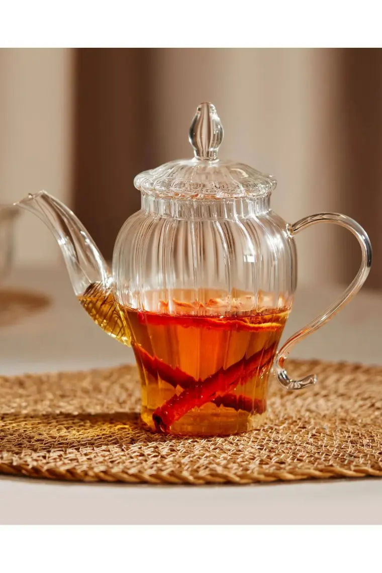 Madame Coco Versay Çelik Filtreli Borosilikat Cam Demlik 600ML