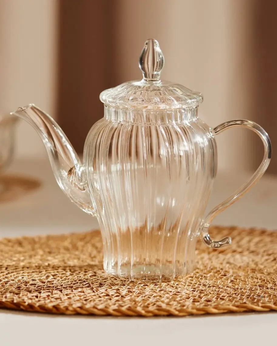 Madame Coco Versay Çelik Filtreli Borosilikat Cam Demlik 600ML