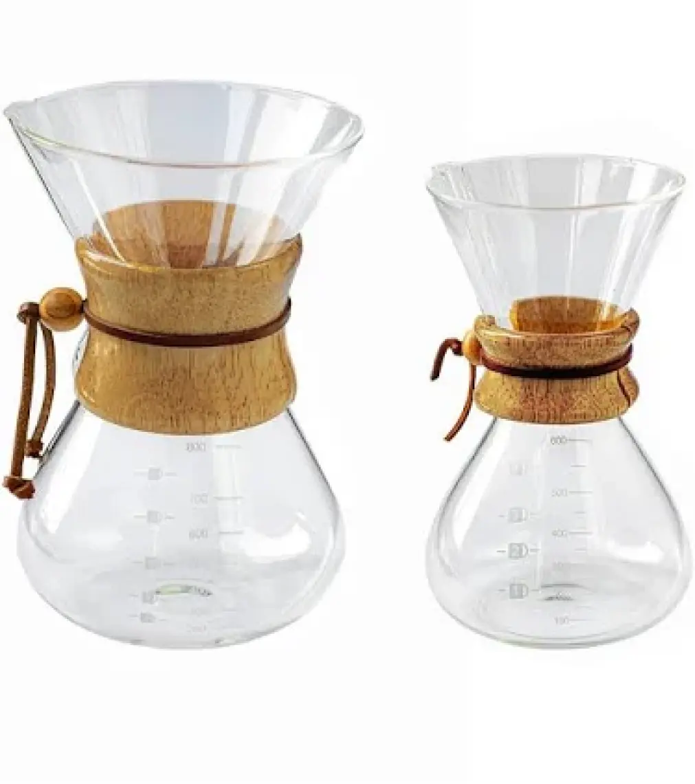 Black Goat Borosilikat Cam (*Chemex) 600 Ml (4 Cup) - Kahve Demleme Sürahisi