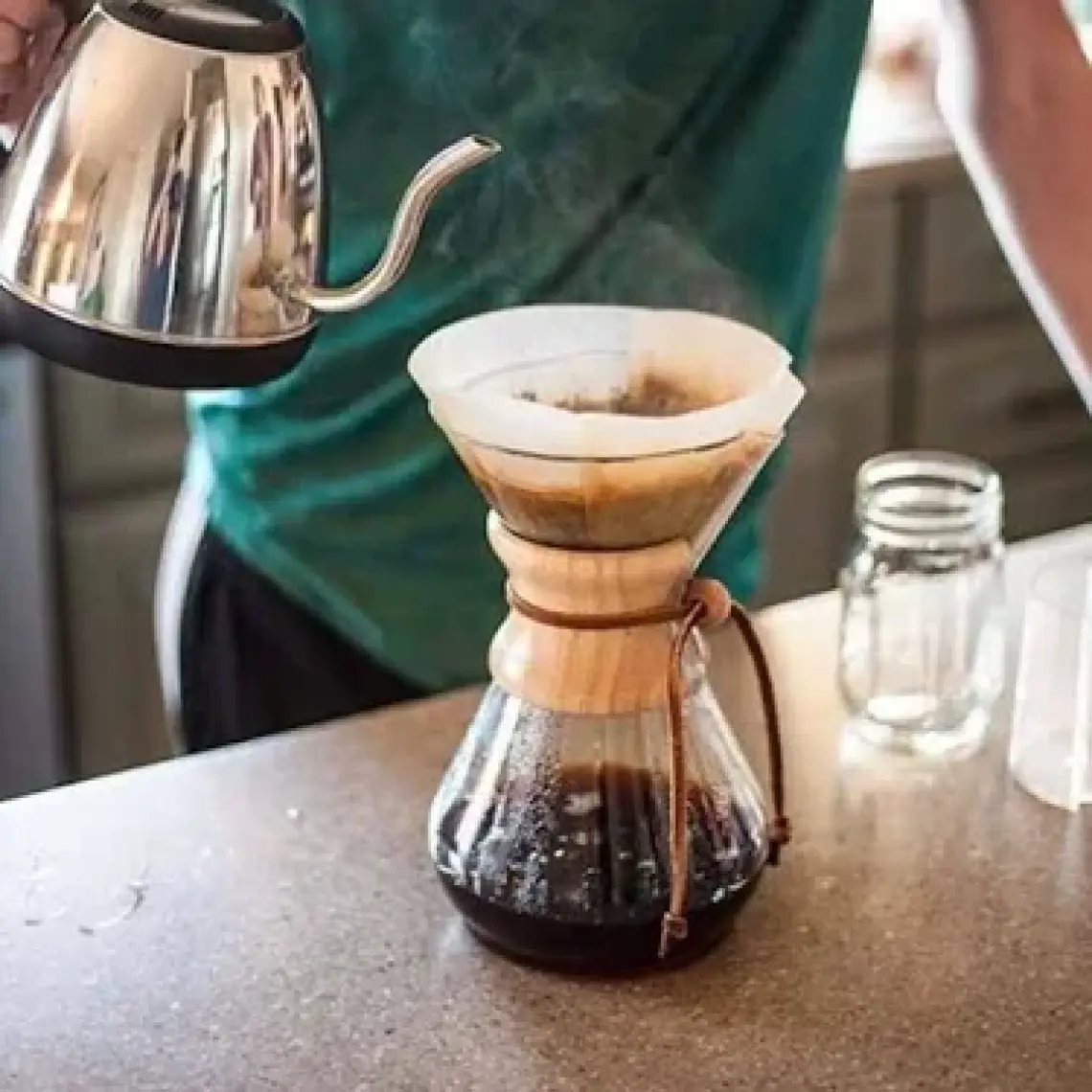 Black Goat Borosilikat Cam (*Chemex) 600 Ml (4 Cup) - Kahve Demleme Sürahisi