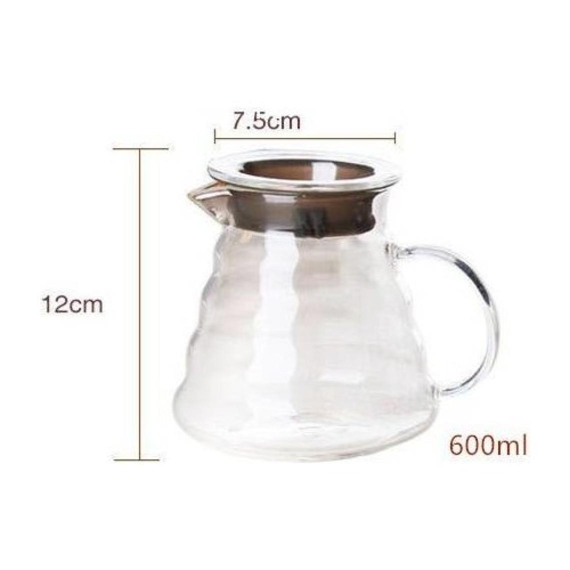 Grossberg Coffee Barista SETV60-02 Dripper ve Cam Sürahi Set - Beyaz