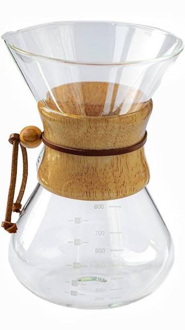 Black Goat Borosilikat Cam (*Chemex) 800 Ml (6 Cup) - Kahve Demleme Sürahisi