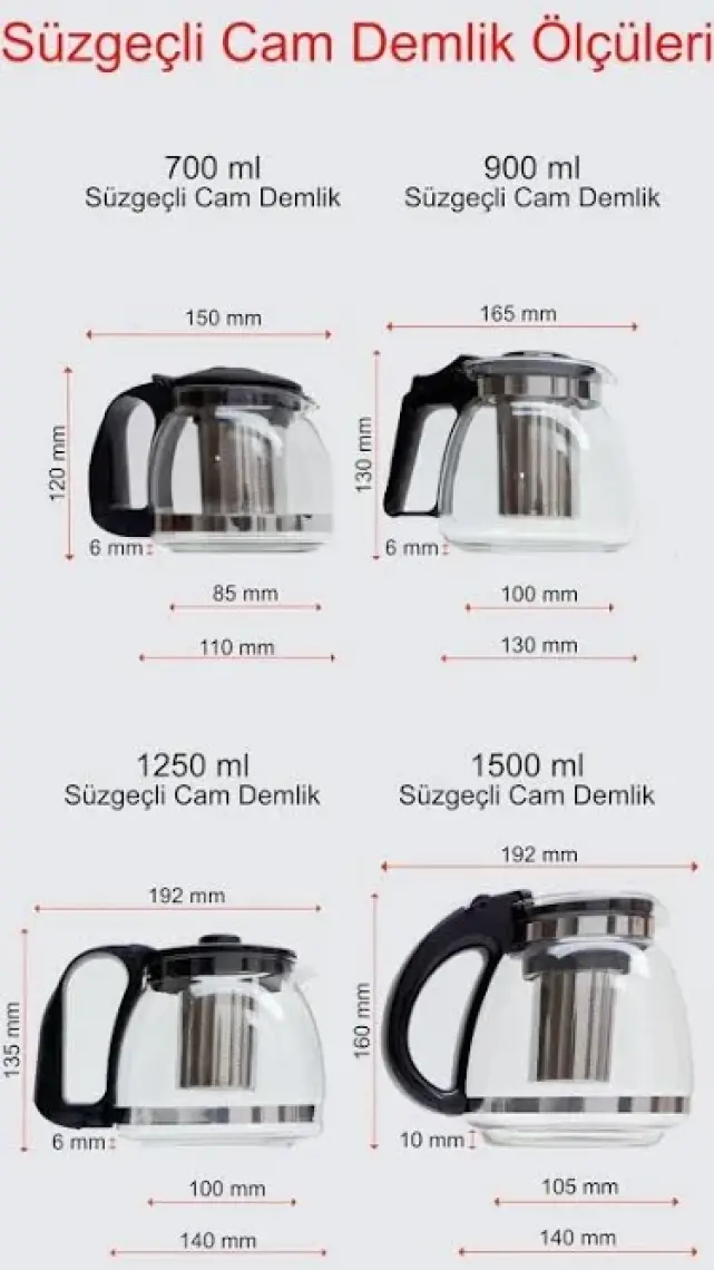 Perotti Perotti-Süzgeli Demlik 1500 ml