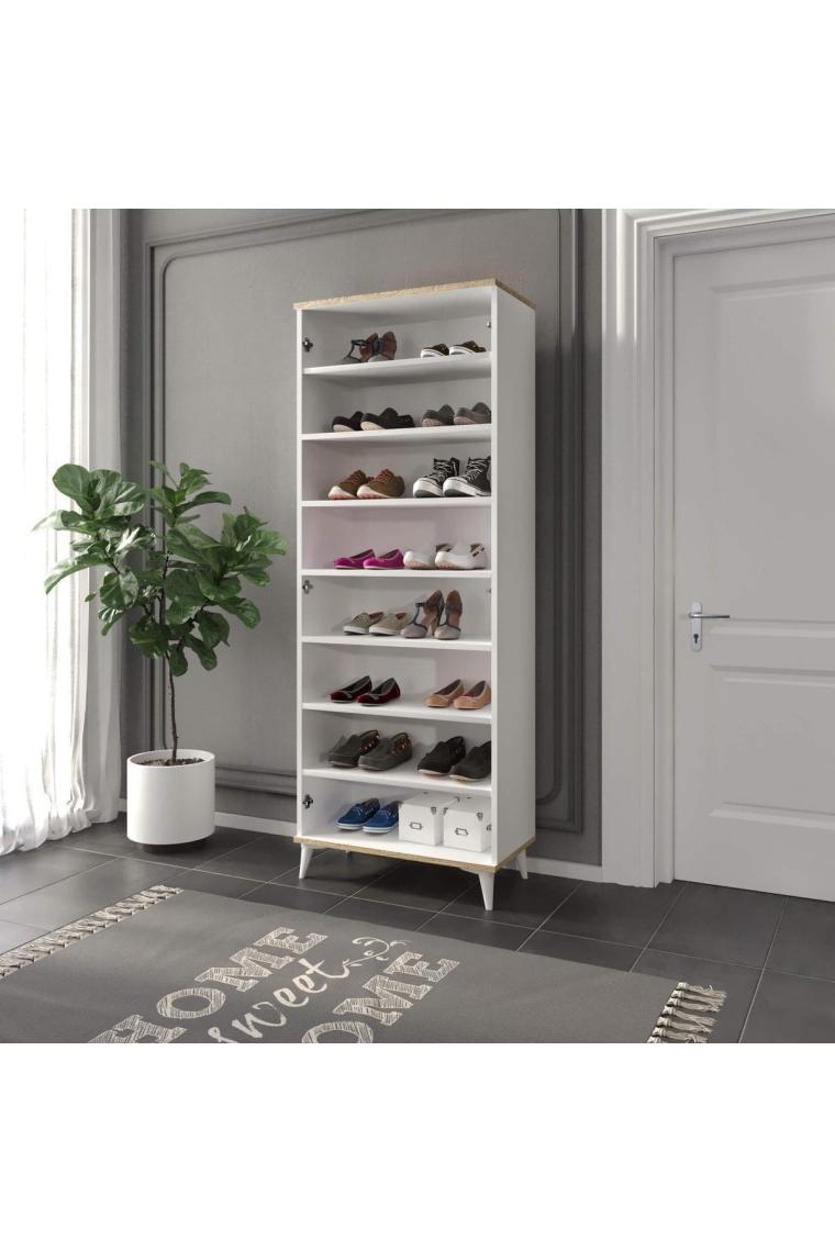 Woddy 8 Bölmeli Ayakkabılık %100 Mdf